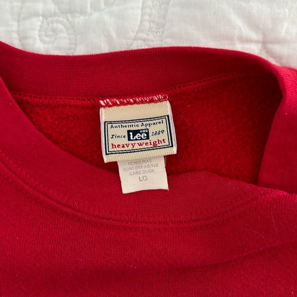 Vintage 90’s Christmas Crewneck Snowmen School Bus Size Large L Sweatshirt Lee - Picture 3 of 3